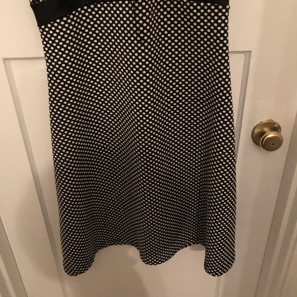 Classic polka dot dress Luc Fontaine dress , blue and white, gently worn - Picture 3 of 7